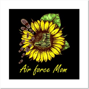 Sunflower Air Force Mom Posters and Art